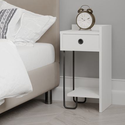Table de chevet SONY blanche