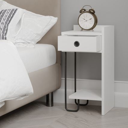 Table de chevet SONY blanche