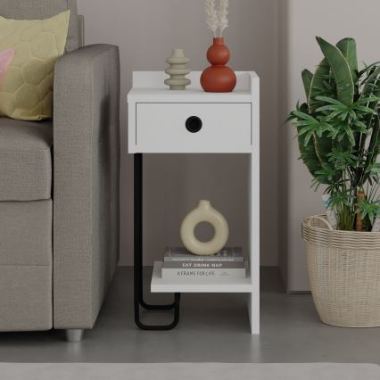 Table de chevet SONY blanche