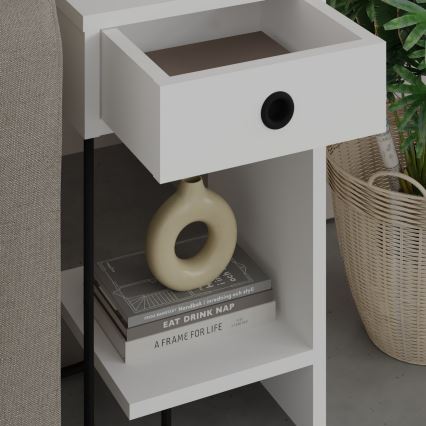 Table de chevet SONY blanche