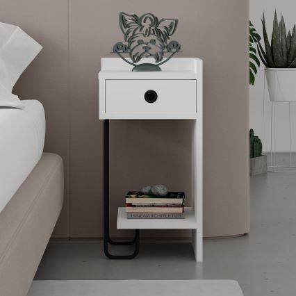 Table de chevet SONY blanche
