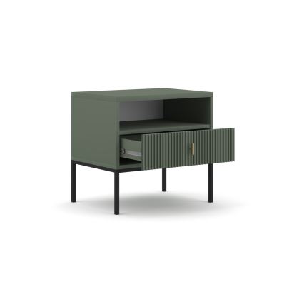 Table de chevet SUE vert/noir
