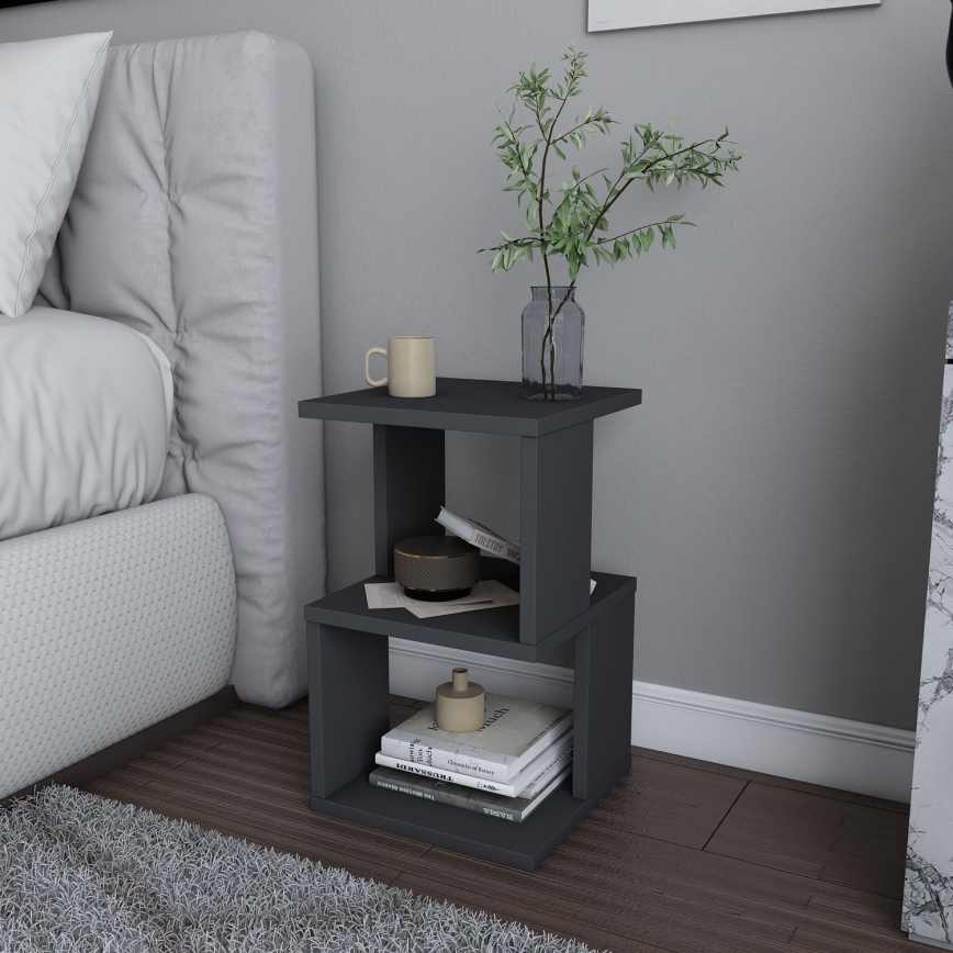 Table de chevet ZUNA anthracite
