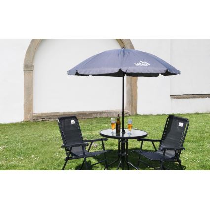 Table de jardin d. 70 cm noir