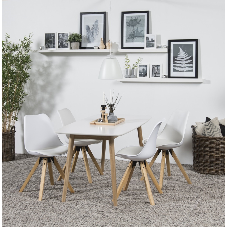 Table de salle à manger BERG blanc