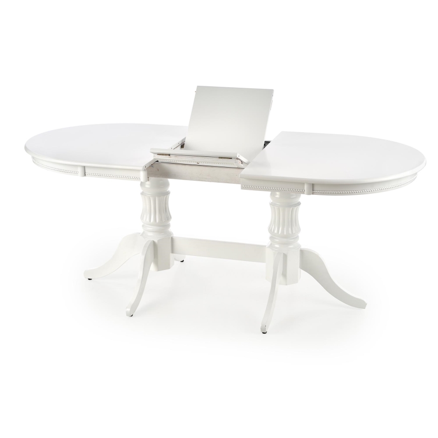 Table de salle à manger extensible FUERTE 150/190x90 cm blanche