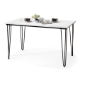 Table de salle à manger HALIJA blanc