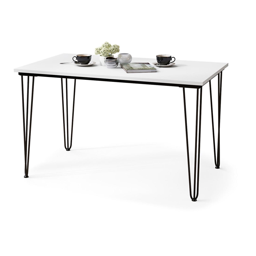 Table de salle à manger HALIJA blanc