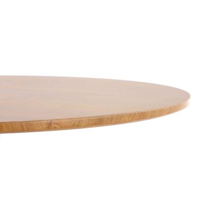 Table de salle à manger LUGI Ø 80 cm, marron/blanc