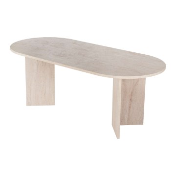 Table de salle à manger NEL 200 x 90 cm beige