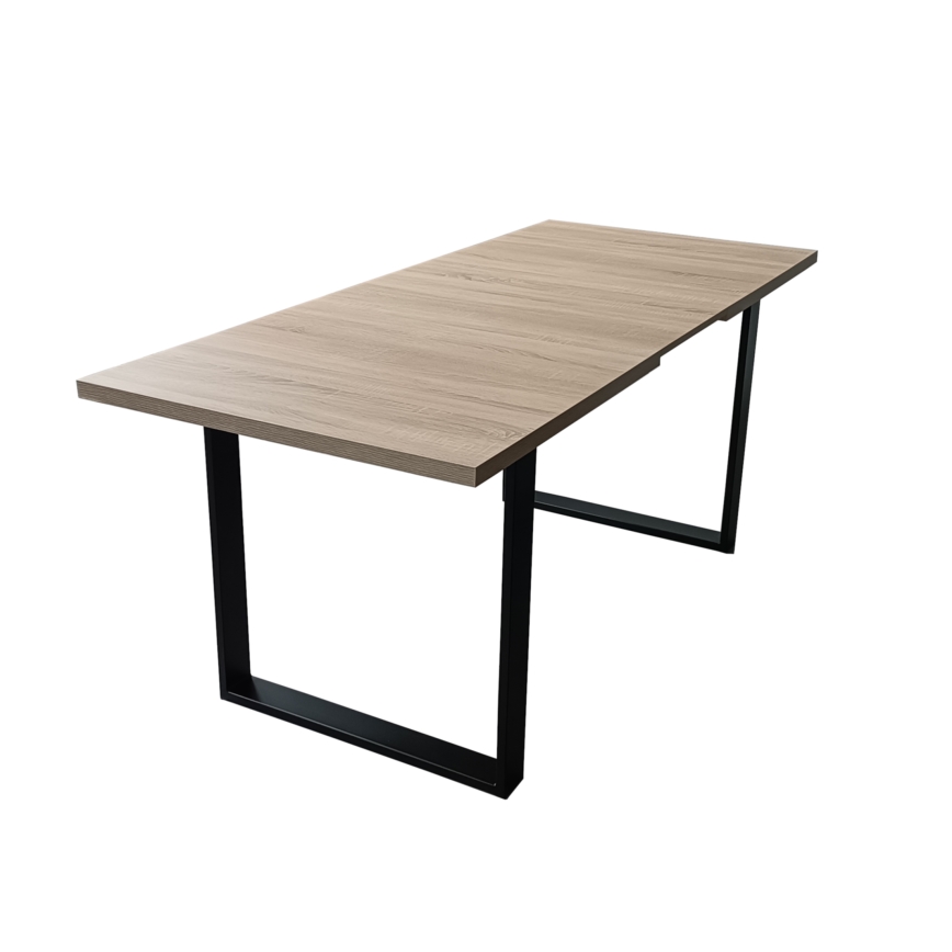 Table de salle à manger pliable COLIN chêne sonoma
