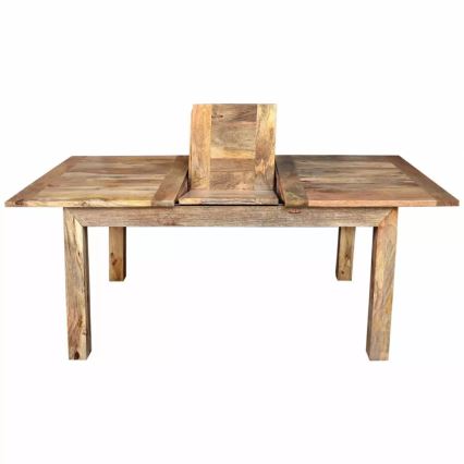 Table de salle à manger pliable HINA 180x90 cm bois massif/manguier