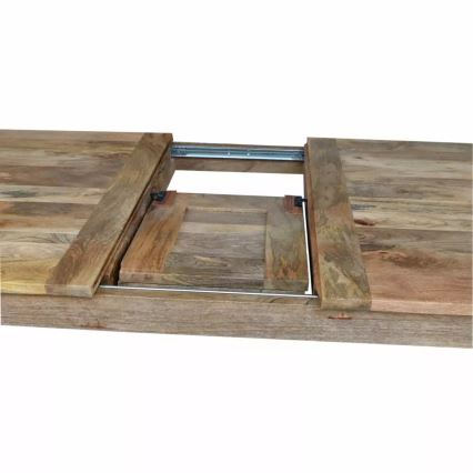Table de salle à manger pliable HINA 180x90 cm bois massif/manguier