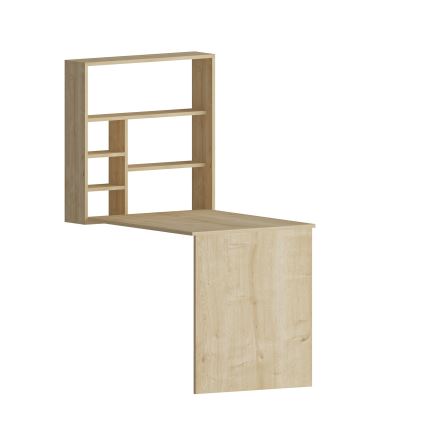 Table de travail avec étagère SEDIR 154,2x59 cm beige