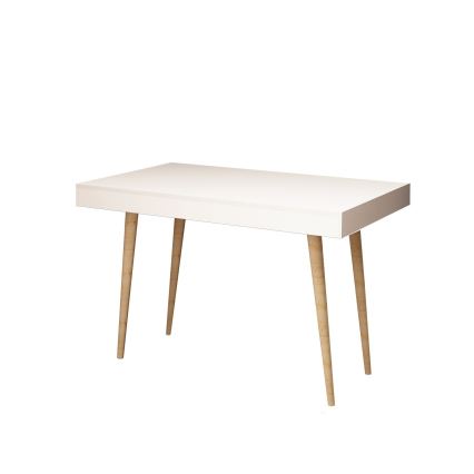 Table de travail VERONIKA 74x100 cm blanche/beige