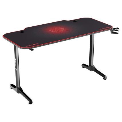 Table gaming 140 x 66 cm noir/rouge