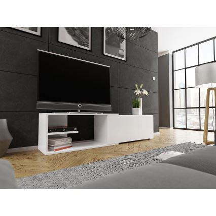 Table TV CLIF 40x180 cm blanc