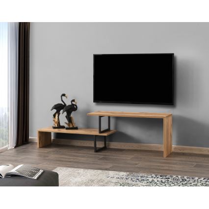 Table TV OVIT 44x153 cm marron/noire