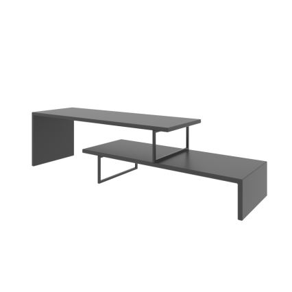 Table TV OVIT 45x120 cm anthracite/noire