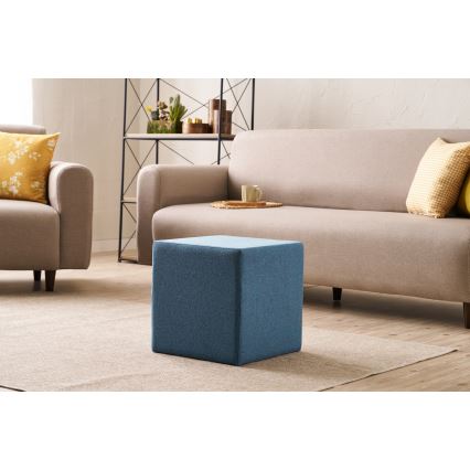 Tabouret CUBI 40 x 40 cm bleu