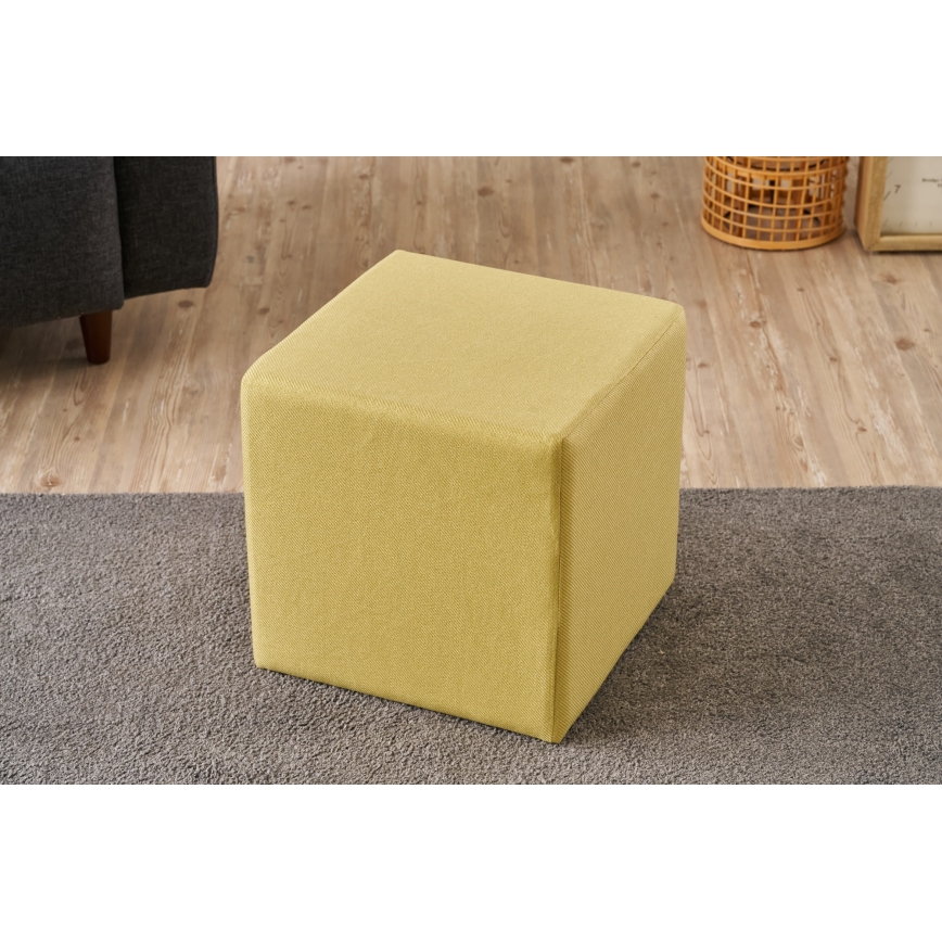 Tabouret CUBI 40 x 40 cm jaune