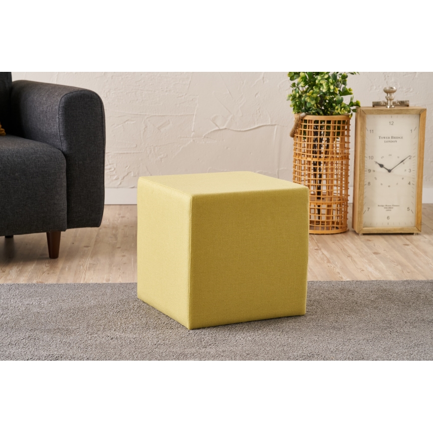 Tabouret CUBI 40 x 40 cm jaune