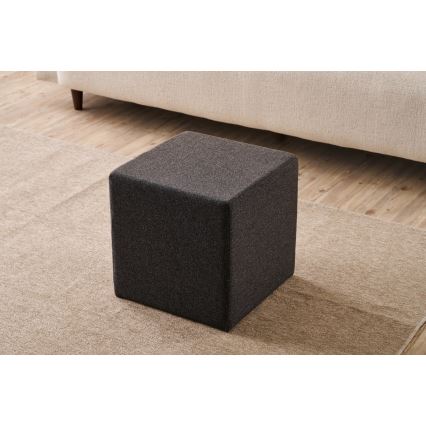 Tabouret CUBI 40x40 cm marron foncé