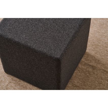 Tabouret CUBI 40x40 cm marron foncé