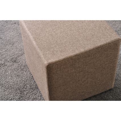 Tabouret CUBI 40x40 cm marron