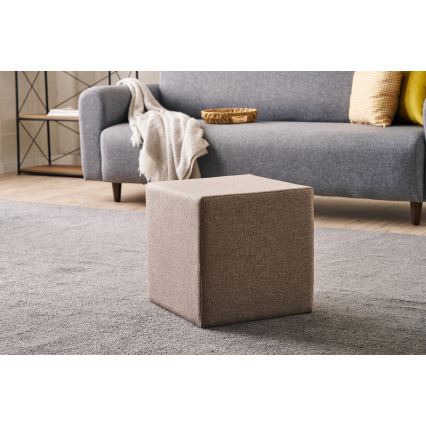 Tabouret CUBI 40x40 cm marron