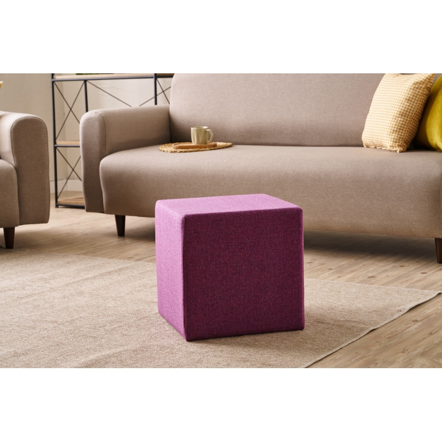 Tabouret CUBI 40x40 cm rose