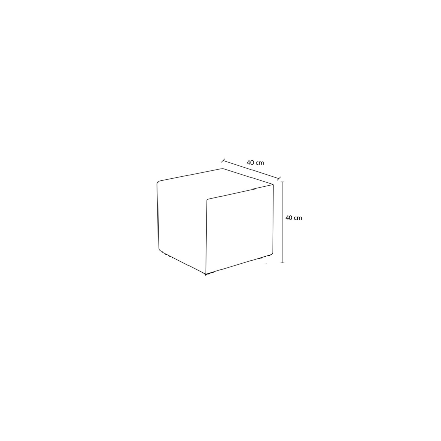 Tabouret CUBI 40x40 cm rose