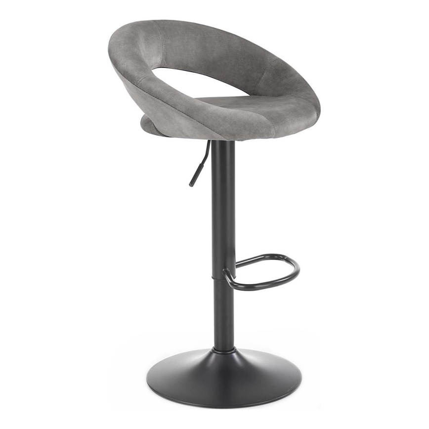 Tabouret de bar 100x48 cm gris/anthracite