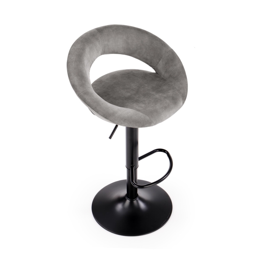 Tabouret de bar 100x48 cm gris/anthracite