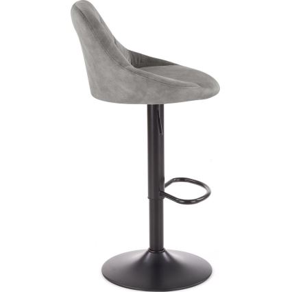 Tabouret de bar 106x47 cm gris/noir
