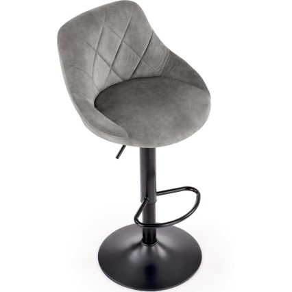 Tabouret de bar 106x47 cm gris/noir