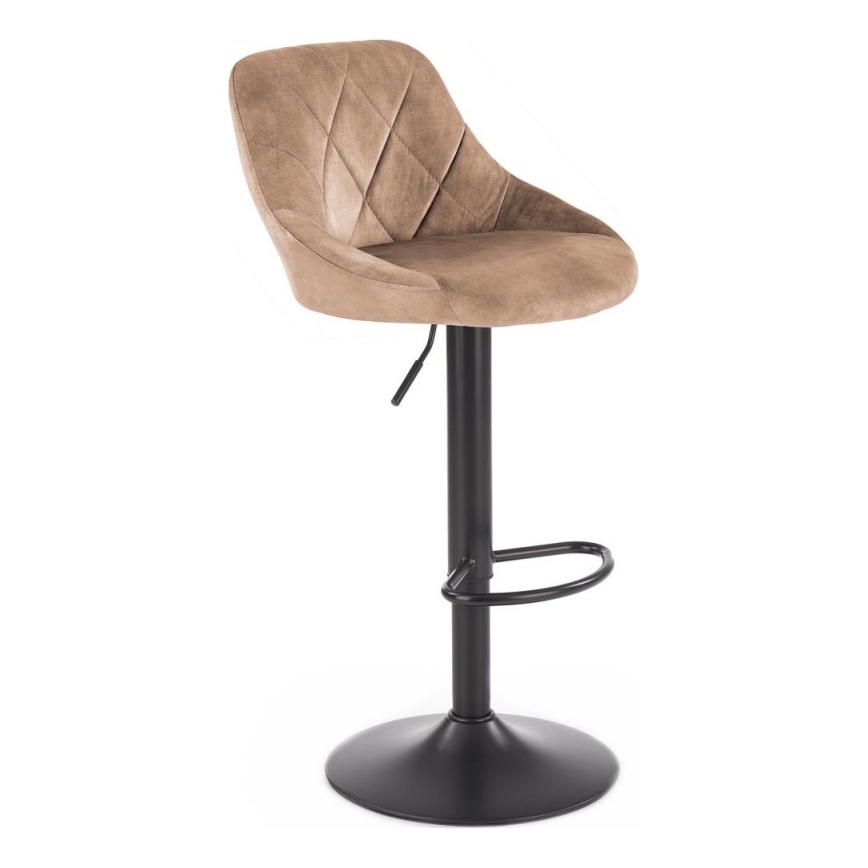 Tabouret de bar 106x47 cm noir/marron