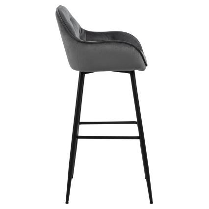 Tabouret de bar AYLIN 1 pcs gris foncé