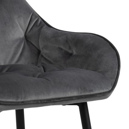 Tabouret de bar AYLIN 1 pcs gris foncé