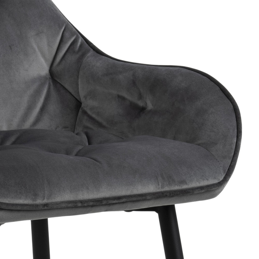 Tabouret de bar AYLIN 1 pcs gris foncé