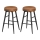 Tabouret de bar LIOR marron/noir