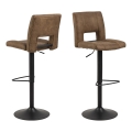 Tabouret de bar SERENA 1 pcs marron clair