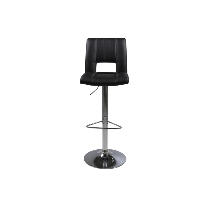 Tabouret de bar SERENA 1 pcs noir/chrome mat