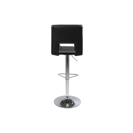 Tabouret de bar SERENA 1 pcs noir/chrome mat