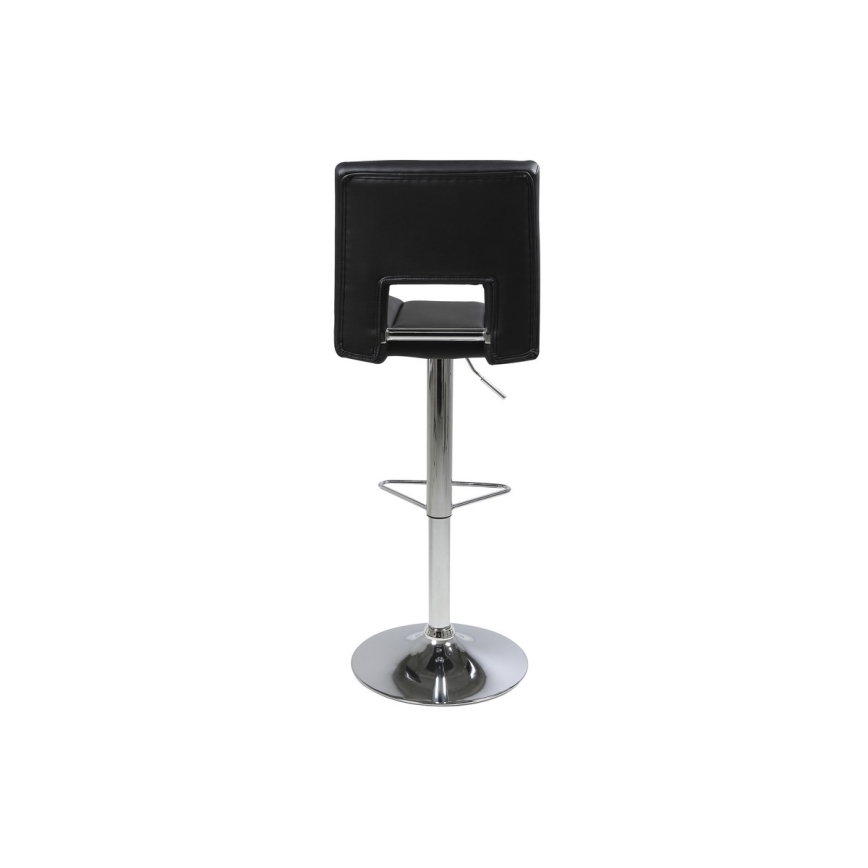 Tabouret de bar SERENA 1 pcs noir/chrome mat
