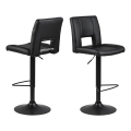 Tabouret de bar SERENA 1 pcs noir