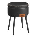 Tabouret en cuir CORE noir