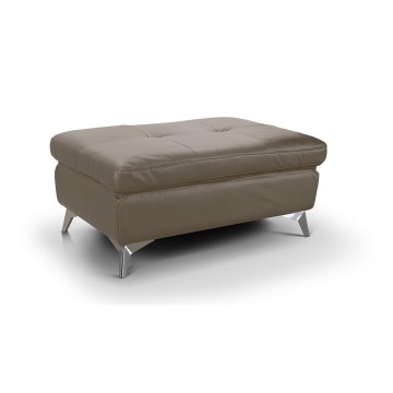 Tabouret en cuir SALERNO II 66x100 cm marron
