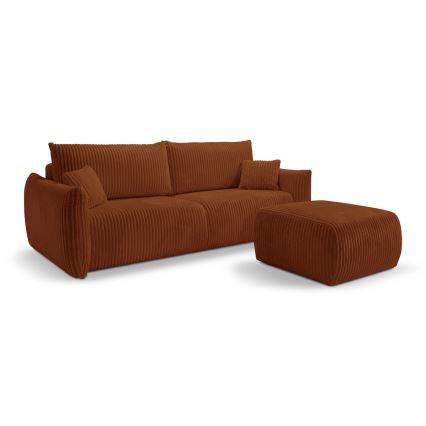 Pouf FRIDA 82x75 cm marron