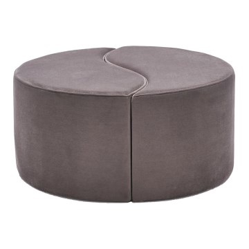 Tabouret JING Ø 80 cm marron